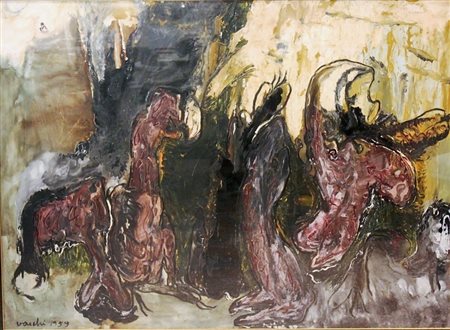 SERGIO VACCHI (Castenaso 1925 - Siena 2016) "Interramento della carne", 1959....