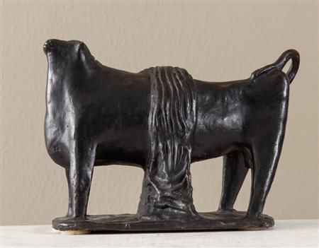 ARTURO MARTINI (Treviso 1889 - Milano 1947), attr. “Toro”. Scultura in...