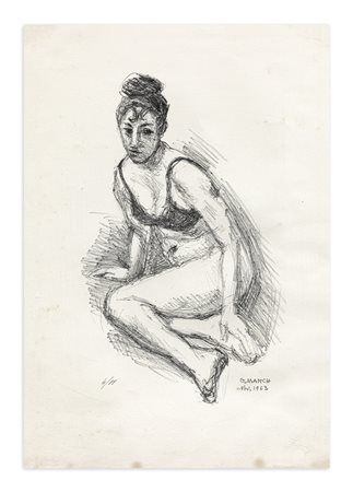 GIOVANNI MARCH (1894 -1974) - Figura  femminile, 1963