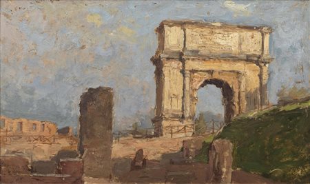 CONCONI LUIGI (1852 - 1917) - Paesaggio romano.