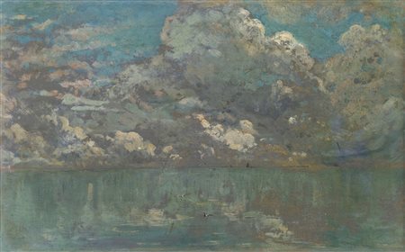 CIARDI GUGLIELMO (1842 - 1917) - Attribuito a. Cielo e mare.