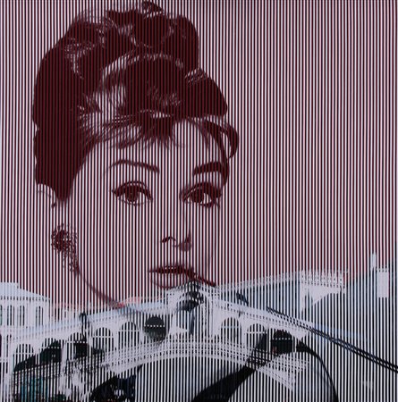 MALIPIERO Brescia 1934 Osmosi, Audrey Hepburn - Ponte di Rialto (VE), 2011...