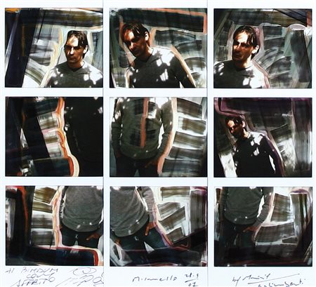 MAURIZIO GALIMBERTI Milano 1956 Filippo Inzaghi, 2007 mosaico di 9 polaroid...