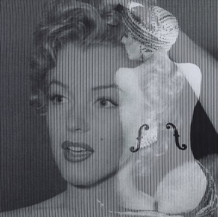 MALIPIERO Brescia 1934 Osmosi (Marilyn-Man Ray), 2010 collage su faesite cm....