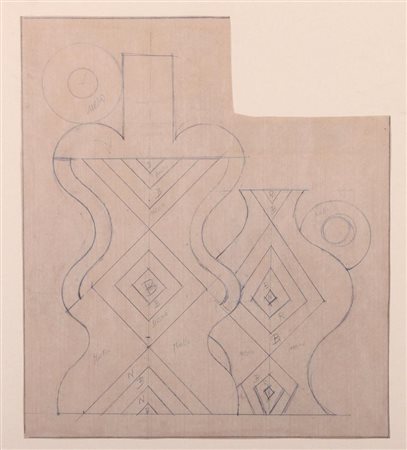 FORTUNATO DEPERO Fondo (Tn) 30/03/1892 - Rovereto (Tn) 29/09/1960 Studio per...