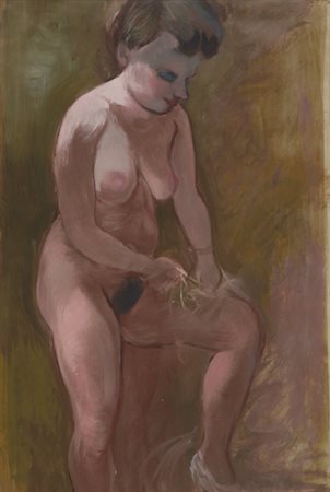 GEORGE GROSZ Berlino 26/07/1893 - Berlino 06/07/1959 Eva, 1940 olio su...