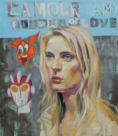 DORMICE (H. Nicolaus, D. Graham, S. Yawnghwe) L'amour amy, 2001 olio su tela...