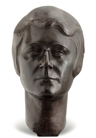 Fausto Melotti Ritratto di Neven du Mont, 1929 ca bronzo cm 20x25x33 firmata...