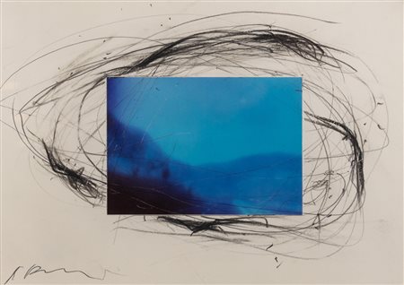 Arnulf Rainer Fehlfotografie #2, 2005 Matita su carta e fotografia cm 21x29,7