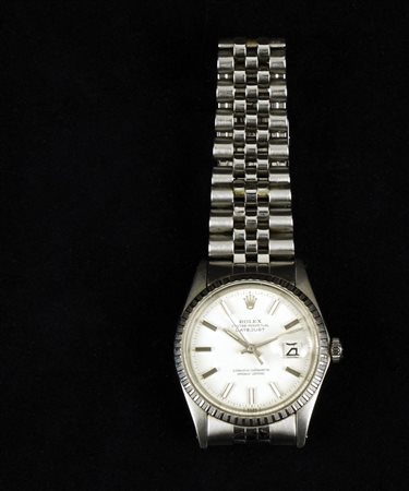 Rolex Datejust ref. 1603. Cassa a 3 corpi in acciaio con lunetta “Engine...