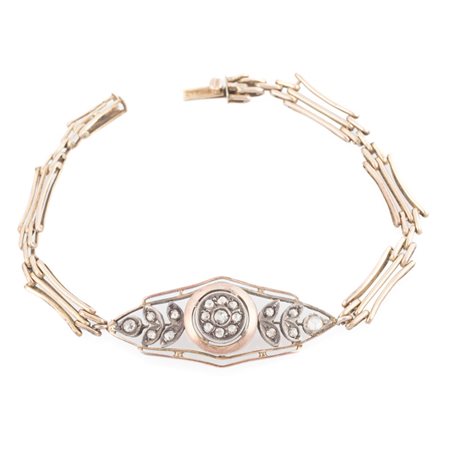 BRACCIALE in oro 9 KT e diamanti