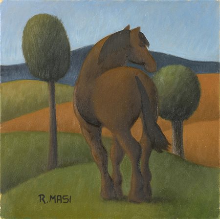 DIPINTO CAVALLO DI ROBERTO MASI