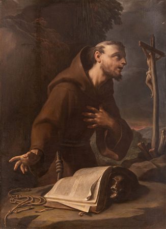 Trevisani, Francesco (Capodistria, 1656 - Roma, 1746) 
San Francesco 
Olio su tela cm 136x100