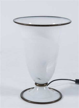 BAROVIER & TOSO Lampada da tavolo in vetro soffiato con struttura interna in...