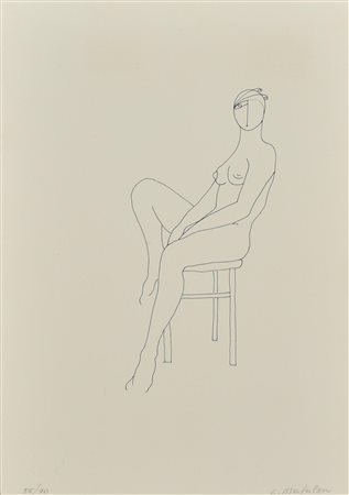 Luciana Matalon NUDO FEMMINILE serigrafia su carta, cm 35x25; es. 55/90 firma...