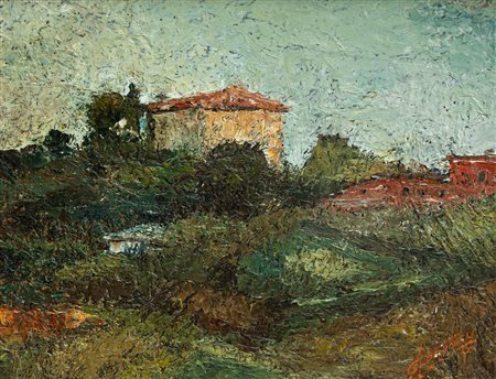 ATHOS CORTICELLI (1911-1990) - Bologna - Casa a Montecalvo, 1968