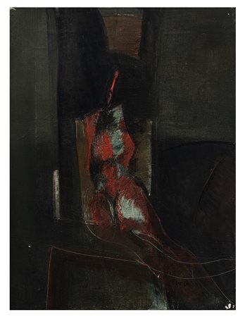 ENZO DEGNI (1929) - Figura rossa, 1961