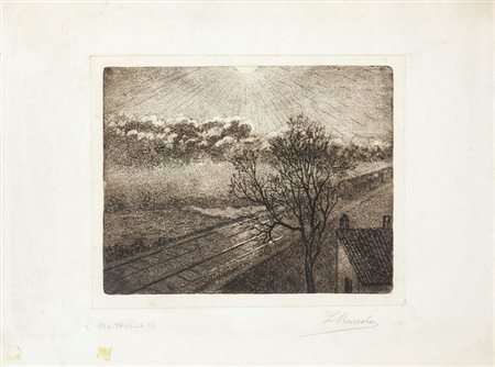 RUSSOLO LUIGI Portogruaro (VE) 1885 - 1947 Cerro di Laveno (VA) "Mattina"...