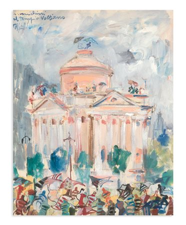 ENZO PAGANI (1920-1993) - Manichini al Tempio Voltiano