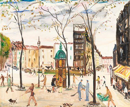 MARIO CORTIELLO (1907-1982) - Parigi. Place blanche, 1972