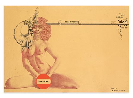 EGON MORODER RUSINA (1949) - Senza Titolo (Fem engine), 1971