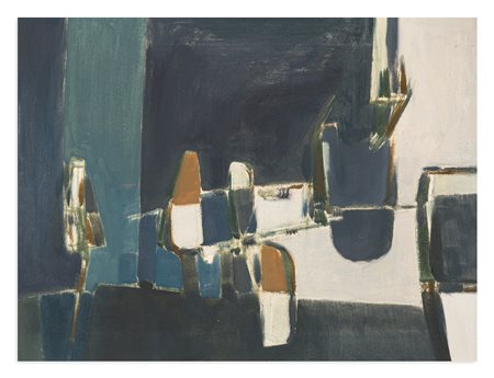 SERGIO ROMITI (1928-2000) - Interno (I penei da barba), 1952