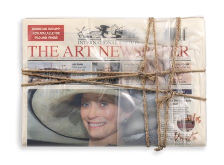 CHRISTO (1935-2020)  - Wrapped Art Newspaper, 2015