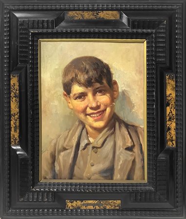 Frattini, Enrico (1890-1968)  - Ritratto di ragazzo a mezzob