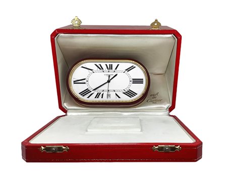 Cartier - Orologio da tavolo modello Pendulette Concours   I