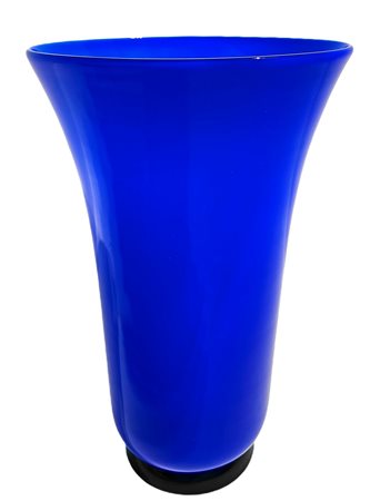 Venini (1:Principale) - Vaso nei toni del Blu  H cm 21 Mod. 