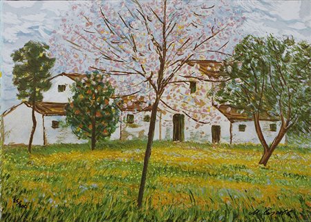 Michele Cascella, "Primavera Abruzzese", 1984