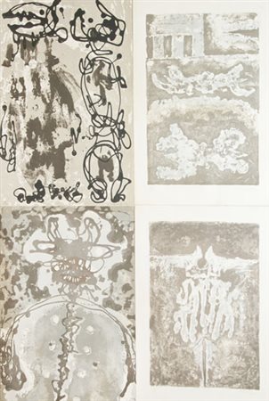 Gino Marotta Senza titolo, 1957 Cartella contenente quattro litografie su...