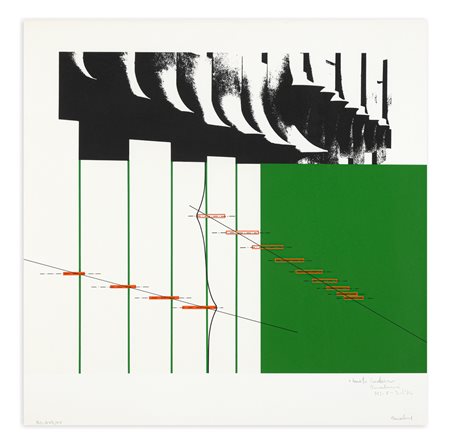 AGOSTINO BONALUMI (1935-2013) - Struttura verde, 1974