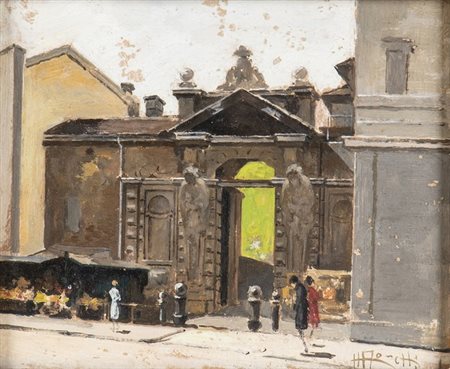 ANTONIO MORETTI (Milano, 1881 - Roma, 1965): Paesaggio