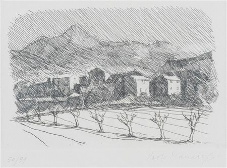 Paolo Manaresi (Bologna 1908 - 1991), “Paesaggio”.