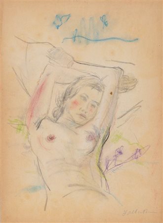 Filippo Albertoni (Reggio Emilia 1930 - Bologna 2011), “Nudo femminile”.