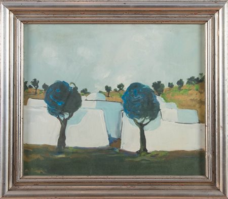 Pittore del XX secolo, “Paesaggio”, 1968.