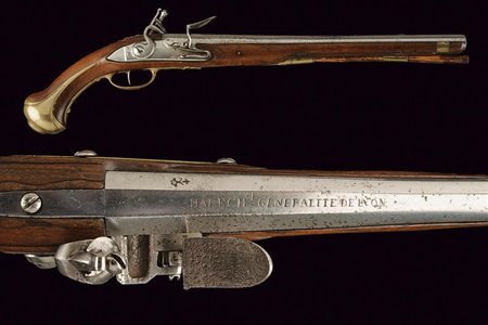 Rara pistola a pietra focaia Mod. 1733-34 per Marechaussee di Lione