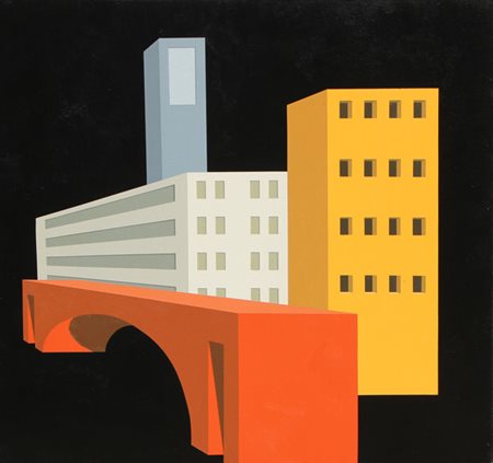 FIORENTINO Paolo (Roma, 1965) Arco, 2006 tecnica mista su tela cm. 50 X 50...