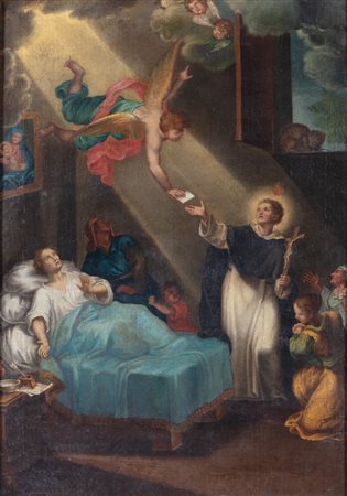 Scuola italiana, secolo XVIII - Miracolo di San Vincenzo Ferrer