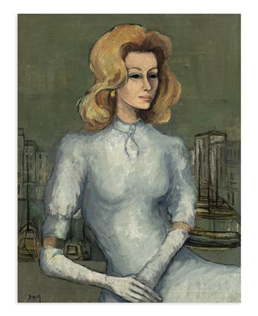 MAX DISSAR (1908-1993) - Portrait de Madame Adriana Bruno, 1968