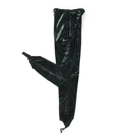 Thierry Mugler pantalone a sigaretta con staffa in tessuto elasticizzato nero...