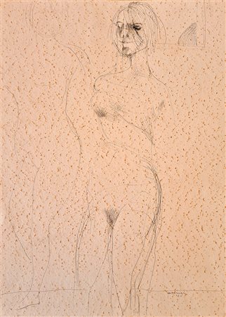 Bruno Cassinari, Nudo, 1960