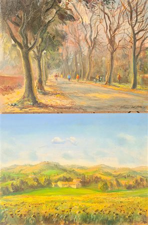 Franco Del Sarto, Lucca le Mura - Campagna vicino a Borgotaro, XX Sec