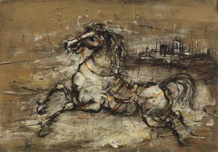 PIERO GARINO<BR>Leinì (TO) 1922 - 2009 Torino<BR>"Cavallo"