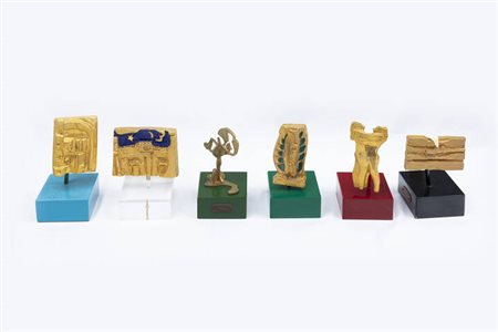 NON DEFINITO<BR>Lotto di sei sculture di artisti diversi