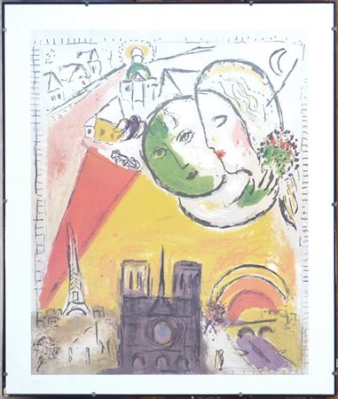 Riproduzione da Chagall (cm 77x65)
In cornice (difetti)