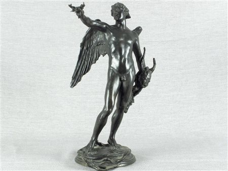 Ludovico Pogliaghi (Milano 1857-Varese 1950) La gloria Bronzo Siglato Altezza...