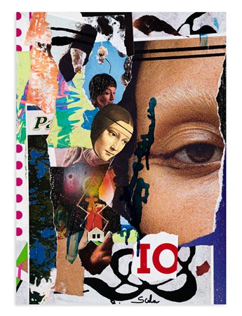 ROBERTO SCALA (1968) - Occhio after Mimmo Rotella, 2020