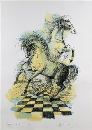 AGOSTINO CANCOGNI, "Wilde Horses", Anni '80